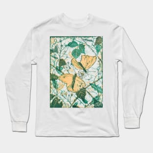 Two Butterflies on a Flower Long Sleeve T-Shirt